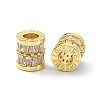 Brass Rhinestone European Beads KK-P232-17G-1