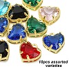 10Pcs Golden Tone Brass Charms KK-YW0003-72-1
