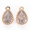 Brass Inlaid Cubic Zirconia Charms KK-S356-771E-1