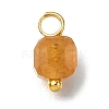Natural Colorful Tourmaline Faceted Table Cut Cube Charms PALLOY-JF04367-01-3