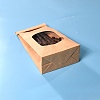 Brown Kraft Paper Bags with Window X-CARB-F006-01-3