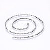 Non-Tarnish 304 Stainless Steel Box Chain Necklaces LS-NJEW-F227-09P-04-1