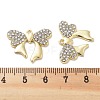 Rack Plating Alloy Rhinestone Pendants PALLOY-F311-04G-3