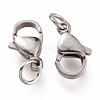 Tarnish Resistant 304 Stainless Steel Lobster Claw Clasps STAS-G240-01D-P-3