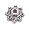 Flower Tibetan Silver Fancy Bead Caps A475-1