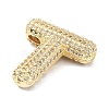 Rack Plating Brass Micro Pave Cubic Zirconia Pendants KK-Q790-01T-G-2