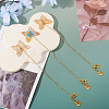 3Pcs Butterfly Acrylic & Alloy Musical Note Guitar Charm Bookmark AJEW-TA00045-5