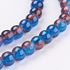 Crackle Glass Beads Strands X-CCG-Q002-6mm-12-3