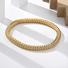 304 Stainless Steel Stretch Bangles for Women BJEW-P315-02G-G-2