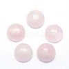 Natural Rose Quartz Cabochons X-G-P393-R20-4MM-1