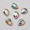 Glass Rhinestone Cabochons RGLA-WH0005-09A-1