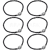 20pcs Braided PU Leather Cord Bracelet Making MAK-SC0001-30B-1