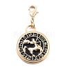 Tarot Alloy Enamel Pendant Decoration LS-HJEW-P021-01B-G-1