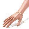 Imitation Pearl & Glass Seed Beaded Chain Bracelet for Women BJEW-JB07741-3