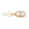 Brass Micro Pave Clear Cubic Zirconia Box Clasps KK-U051-01G-04-3