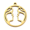 304 Stainless Steel Pendants STAS-Z043-01C-1