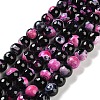 Natural Fire Crackle Agate Beads Strands G-M437-A01-01G-2