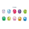 AB Color Plated Eco-Friendly Transparent Acrylic Beads TACR-CJ0001-13-3