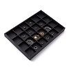 Stackable Wood Display Trays Covered By Black Leatherette PCT107-2