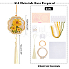 DIY Embroidery Flower Shape Sachet Pendant Decoration Kits DIY-WH0033-57A-2