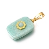 Natural Amazonite Pendants G-T151-02D-2