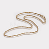 Ion Plating(IP) 304 Stainless Steel Popcorn Chain Necklaces NJEW-F203-01G-1