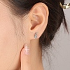 Sterling Silver Stud Earrings PW-WG82283-01-4