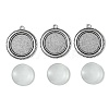 DIY Blank Tibetan Style Alloy Pendants Making Kit DIY-FS0005-80C-3