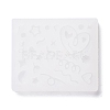 Line & Flat Round & Heart & Star & Flower & Moon Filling Silicone Molds X-DIY-M029-08-4