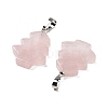 Natural Rose Quartz Pendants G-A203-01J-P-3