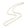 Brass Paperclip Chains Necklace for Women NJEW-P265-29G-2