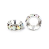 Brass Rhinestone Spacer Beads RB-A020-10mm-28S-3