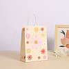 Rectangle with Sunflower Pattern Paper Gift Bags LS-CARB-L012-01D-1