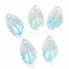 Transparent Glass Pendants GLAA-H102-B06-4