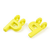 Rack Plating Spray Painted Alloy 2-Loop Link Pendants PALLOY-N176-01P-3