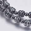 Non-magnetic Synthetic Hematite Mala Beads Necklaces NJEW-K096-10C-2