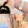 50Pcs UV Plating Opaque Acrylic Beads MACR-YW0004-06-6
