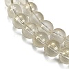 Frosted Transparent Glass Bead Strands GLAA-P065-8mm-01-4