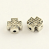 Tibetan Style Zinc Alloy Cross Beads X-TIBEB-R059-05-1