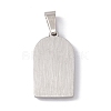 304 Stainless Steel Pendants STAS-A062-27-3