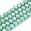 Electroplate Glass Beads Strands EGLA-A034-P6mm-A20-1