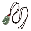 Natural Jadeite Pendant Necklaces G-H306-05-05-2