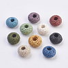 Natural Dyed Lava Rock European Beads G-E477-A-1