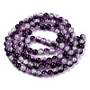 Crackle Baking Paint Imitation Jade Glass Beads Strands DGLA-T003-10mm-13-3