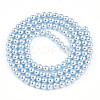 Baking Paint Pearlized Glass Pearl Bead Strands HY-N002-3mm-A05-3