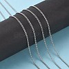 Non-Tarnish 3.28 Feet 304 Stainless Steel Curb Chains X-CHS-R008-04-3