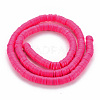 Handmade Polymer Clay Bead Strands CLAY-T002-6mm-49-2