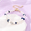 Natural Lapis Lazuli Chip and Rice Natural Pearl Beaded Bracelets GG-CBA3297-13G-D-1
