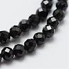 Natural Black Spinel Beads Strands G-E366-07-5mm-1