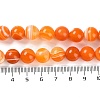 Natural Striped Agate/Banded Agate Beads Strands G-Z060-A01-C17-5